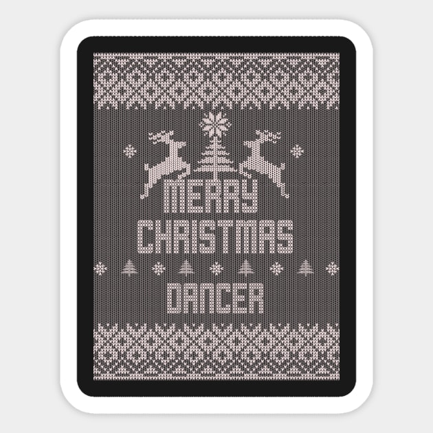 Merry Christmas DANCER Sticker by ramiroxavier